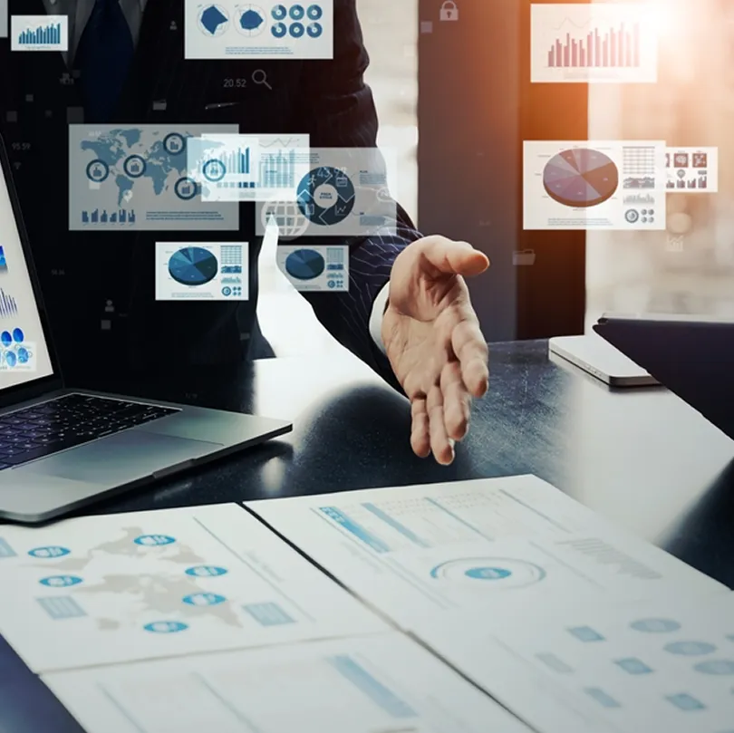 Illustration for Market consulting services identifying sectors opportunities and scaling strategies