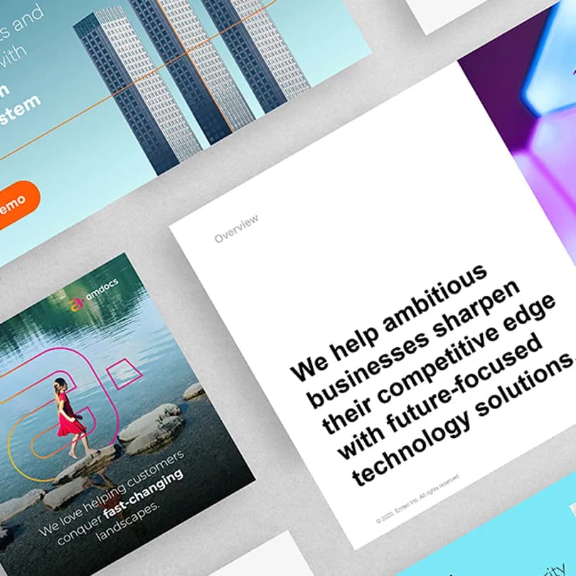 Illustration for Marketing collateral design including brochures flyers catalogues banners and pitch decks