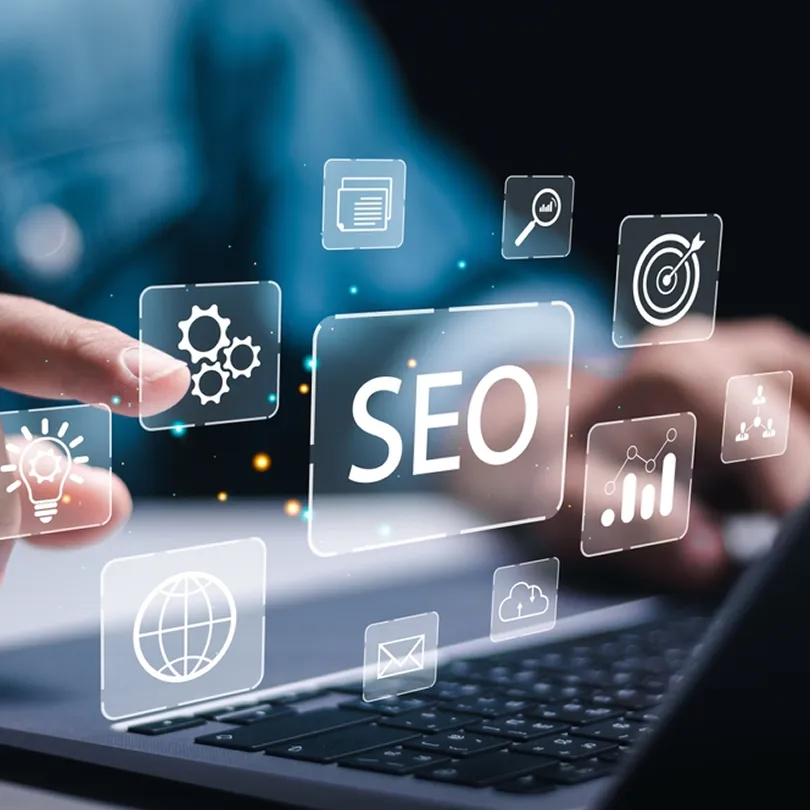 Illustration for Search engine optimization services focused on growth online visibility and qualified leads