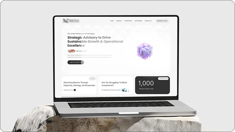 Macula tech brand website design preview